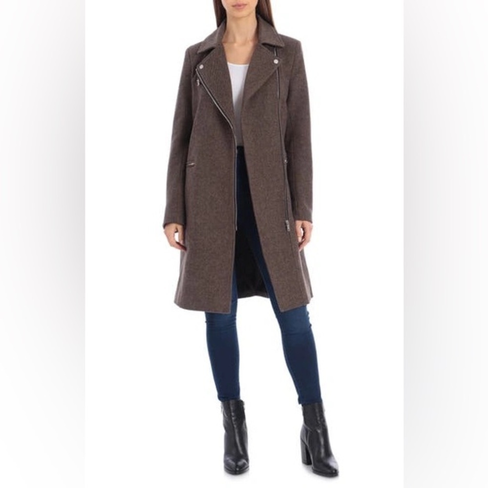 Avec Les Filles asymmetrical Wool Jacket